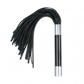 Черная плеть Easytoys Flogger With Metal Grip - 38 см. - Easy toys - купить с доставкой в Миассе