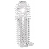 Закрытая прозрачная насадка на пенис с шипиками Nubby Sleeve - 14,5 см. - Chisa - в Миассе купить с доставкой