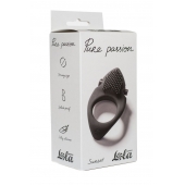 Черное эрекционное виброкольцо Pure Passion Sunset - Lola Games - в Миассе купить с доставкой