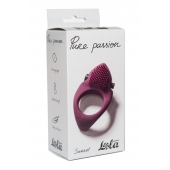 Бордовое эрекционное виброкольцо Pure Passion Sunset - Lola Games - в Миассе купить с доставкой