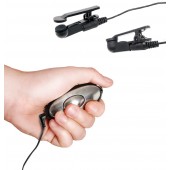 Черные электрические зажимы для сосков Shock Therapy Nipple Clamps - Pipedream - купить с доставкой в Миассе