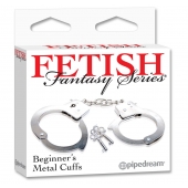 Металлические наручники Beginner s Metal Cuffs - Pipedream - купить с доставкой в Миассе