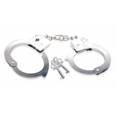 Металлические наручники Beginner s Metal Cuffs - Pipedream - купить с доставкой в Миассе