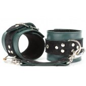 Изумрудные оковы на ноги Ladys Arsenal на карабинах - БДСМ Арсенал - купить с доставкой в Миассе