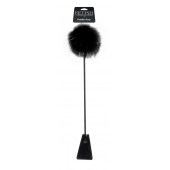 Черный стек Feather Crop с пуховкой на конце - 53,3 см. - Pipedream - купить с доставкой в Миассе