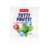 Пробник гель-смазки Tutti-frutti со вкусом мяты - 4 гр. - Биоритм - купить с доставкой в Миассе