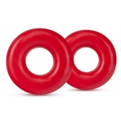 Набор из 2 красных эрекционных колец DONUT RINGS OVERSIZED - Blush Novelties - в Миассе купить с доставкой