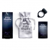 Темно-серое эрекционное кольцо Vibrating Love Ring с вибрацией - Fifty Shades of Grey - в Миассе купить с доставкой