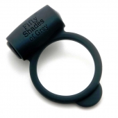 Темно-серое эрекционное кольцо Vibrating Love Ring с вибрацией - Fifty Shades of Grey - в Миассе купить с доставкой