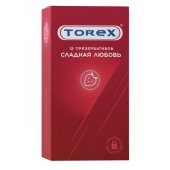 Презервативы Torex  Сладкая любовь  с ароматом клубники - 12 шт. - Torex - купить с доставкой в Миассе