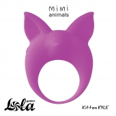 Фиолетовое эрекционное кольцо Kitten Kyle - Lola Games - в Миассе купить с доставкой