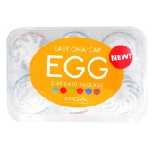 Набор из 6 мастурбаторов Tenga EGG Easy Beat с различным рельефом - Tenga - в Миассе купить с доставкой