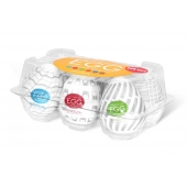Набор из 6 мастурбаторов Tenga EGG Easy Beat с различным рельефом - Tenga - в Миассе купить с доставкой