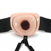 Телесный полый страпон Dr. Skin 6 Inch Hollow Strap On - 15,2 см. - Blush Novelties - купить с доставкой в Миассе