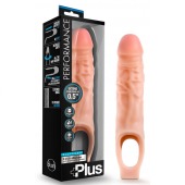 Телесный реалистичный фаллоудлинитель 9 Inch Silicone Cock Sheath Penis Extender - 22,86 см. - Blush Novelties - в Миассе купить с доставкой