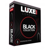 Черные презервативы LUXE Royal Black Collection - 3 шт. - Luxe - купить с доставкой в Миассе