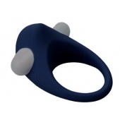 Гладкое синее эрекционное виброкольцо STIMU RING - Dream Toys - в Миассе купить с доставкой