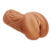 Кофейный мастурбатор-вагина Dumpling - Lola Games - в Миассе купить с доставкой