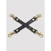 Черный фиксатор для манжет Bound to You Faux Leather Hogtie - Fifty Shades of Grey - купить с доставкой в Миассе