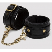 Черные оковы на ноги Bound to You Faux Leather Ankle Cuffs - Fifty Shades of Grey - купить с доставкой в Миассе