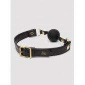 Черный кляп-шар Bound to You Faux Leather Ball Gag - Fifty Shades of Grey - купить с доставкой в Миассе