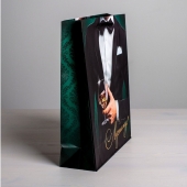 Бумажный пакет «Лучшему!» - 23 х 27 см. - Сима-Ленд - купить с доставкой в Миассе