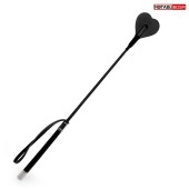 Черный стек с наконечником-сердечком - 54 см. - Notabu - купить с доставкой в Миассе