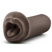 Коричневый мастурбатор-ротик Naughty Nicole - Blush Novelties - в Миассе купить с доставкой