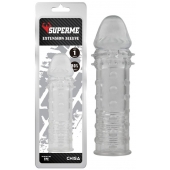 Прозрачная реалистичная насадка на пенис Extra Texture Sleeve - 16,2 см. - Chisa - в Миассе купить с доставкой