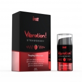 Жидкий интимный гель с эффектом вибрации Vibration! Strawberry - 15 мл. - INTT - купить с доставкой в Миассе