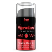 Жидкий интимный гель с эффектом вибрации Vibration! Strawberry - 15 мл. - INTT - купить с доставкой в Миассе