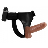 Страпон на трусиках с вибрацией Ultra Passionate Harness - 16 см. - Baile - купить с доставкой в Миассе