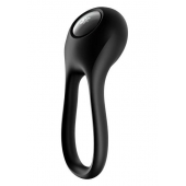 Черное эрекционное виброкольцо Majestic Duo - Satisfyer - в Миассе купить с доставкой