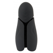 Черный силиконовый вибромастурбатор с нагревом Masturbator with 2 Functions - Orion - в Миассе купить с доставкой