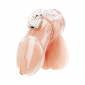 Прозрачная клетка целомудрия Acrylic See-thru Chastity Cage - BlueLine - купить с доставкой в Миассе