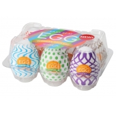 Набор из 6 мастурбаторов Tenga EGG IV с различным рельефом - Tenga - в Миассе купить с доставкой