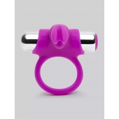 Лиловое виброкольцо с пультом ДУ Remote Control Cock Ring - Happy Rabbit - в Миассе купить с доставкой