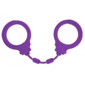Фиолетовые силиконовые наручники Suppression - Lola Games - купить с доставкой в Миассе