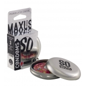 Экстремально тонкие презервативы в железном кейсе MAXUS Extreme Thin - 3 шт. - Maxus - купить с доставкой в Миассе