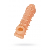 Телесная закрытая насадка с пупырышками Cock Sleeve Size M - 15,6 см. - KOKOS - в Миассе купить с доставкой