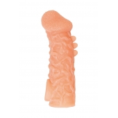 Телесная закрытая насадка с шершавой головкой Cock Sleeve Size M - 15,6 см. - KOKOS - в Миассе купить с доставкой