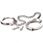 Металлические наручники Metal Leg Cuffs - Pipedream - купить с доставкой в Миассе