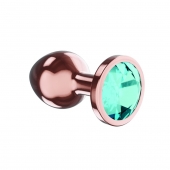 Пробка цвета розового золота с малиновым кристаллом Diamond Topaz Shine L - 8,3 см. - Lola Games - купить с доставкой в Миассе