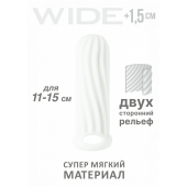 Белый фаллоудлинитель Homme Wide - 13 см. - Lola Games - в Миассе купить с доставкой