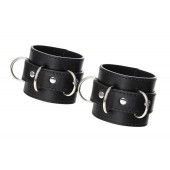Черные наручники Anonymo на сцепке - ToyFa - купить с доставкой в Миассе