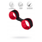 Красно-черные велюровые оковы Anonymo - ToyFa - купить с доставкой в Миассе