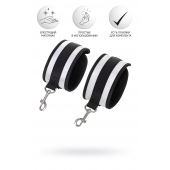 Серебристо-черные наручники Anonymo - ToyFa - купить с доставкой в Миассе