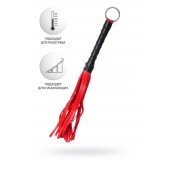 Красно-черный флоггер Anonymo - 28 см. - ToyFa - купить с доставкой в Миассе