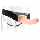 Полый страпон 8  Hollow Strap-On телесного цвета - 19 см. - Pipedream - купить с доставкой в Миассе