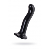 Черный стимулятор для пар P G-Spot Dildo Size L - 19 см. - Strap-on-me - в Миассе купить с доставкой
